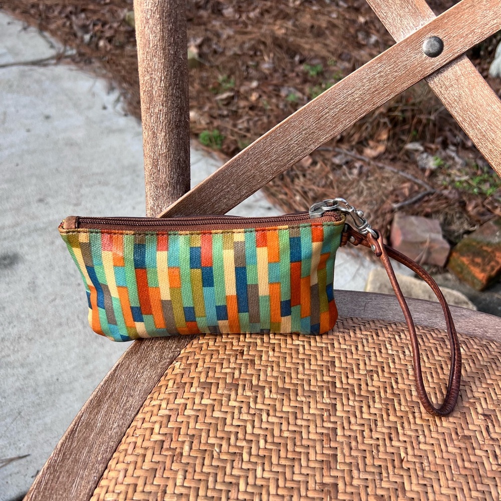 Fossil Keyper Colorblock Wristlet Wallet Coated C… - image 2